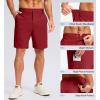 imageG Gradual Mens Casual Shorts 7quot 9quot Lightweight 4 Pockets Stretch QuickDry Summer Shorts for Golf Work Hiking TripsRed