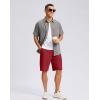 imageG Gradual Mens Casual Shorts 7quot 9quot Lightweight 4 Pockets Stretch QuickDry Summer Shorts for Golf Work Hiking TripsRed