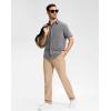 imageG Gradual Mens Golf Pants Stretch Dress Casual Pants 30quot32quot34quot Lightweight Work Travel Slacks for Men with 4 PocketsKhaki