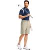 imageG Gradual Mens Golf Shorts with 5 Pockets 9quot Light Weight Stretch Quick Dry Casual Dress Work Shorts for MenLight Khaki