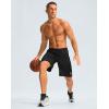 imageG Gradual Mens Gym Shorts wtih Zipper Pocket 9quot Athletic Basketball Mesh Shorts for Men Workout Quick Dry LightiweightBlack