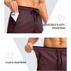 imageG Gradual Mens Gym Shorts wtih Zipper Pocket 9quot Athletic Basketball Mesh Shorts for Men Workout Quick Dry LightiweightCabernet Red