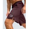 imageG Gradual Mens Gym Shorts wtih Zipper Pocket 9quot Athletic Basketball Mesh Shorts for Men Workout Quick Dry LightiweightCabernet Red