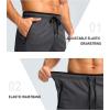 imageG Gradual Mens Gym Shorts wtih Zipper Pocket 9quot Athletic Basketball Mesh Shorts for Men Workout Quick Dry LightiweightDark Grey
