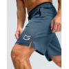imageG Gradual Mens Gym Shorts wtih Zipper Pocket 9quot Athletic Basketball Mesh Shorts for Men Workout Quick Dry LightiweightDusty Blue