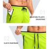 imageG Gradual Mens Gym Shorts wtih Zipper Pocket 9quot Athletic Basketball Mesh Shorts for Men Workout Quick Dry LightiweightHighlight Yellow