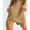 imageG Gradual Mens Gym Shorts wtih Zipper Pocket 9quot Athletic Basketball Mesh Shorts for Men Workout Quick Dry LightiweightLight Khaki