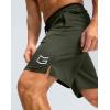 imageG Gradual Mens Gym Shorts wtih Zipper Pocket 9quot Athletic Basketball Mesh Shorts for Men Workout Quick Dry LightiweightOlive Drab