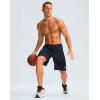 imageG Gradual Mens Gym Shorts wtih Zipper Pocket 9quot Athletic Basketball Mesh Shorts for Men Workout Quick Dry LightiweightTrue Navy