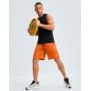 imageG Gradual Mens Gym Shorts wtih Zipper Pocket 9quot Athletic Basketball Mesh Shorts for Men Workout Quick Dry LightiweightVibrant Orange