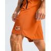 imageG Gradual Mens Gym Shorts wtih Zipper Pocket 9quot Athletic Basketball Mesh Shorts for Men Workout Quick Dry LightiweightVibrant Orange