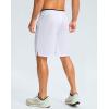 imageG Gradual Mens Gym Shorts wtih Zipper Pocket 9quot Athletic Basketball Mesh Shorts for Men Workout Quick Dry LightiweightWhite