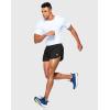 imageG Gradual Mens Running Shorts 3 Inch Quick Dry Gym Athletic Jogging Shorts with Zipper PocketsBlack