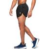 imageG Gradual Mens Running Shorts 3 Inch Quick Dry Gym Athletic Jogging Shorts with Zipper PocketsBlack