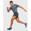 imageG Gradual Mens Running Shorts 3 Inch Quick Dry Gym Athletic Jogging Shorts with Zipper PocketsDark Gray
