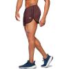 imageG Gradual Mens Running Shorts 3 Inch Quick Dry Gym Athletic Jogging Shorts with Zipper PocketsDark Red