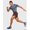 imageG Gradual Mens Running Shorts 3 Inch Quick Dry Gym Athletic Jogging Shorts with Zipper PocketsDark Red