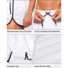 imageG Gradual Mens Running Shorts 3 Inch Quick Dry Gym Athletic Jogging Shorts with Zipper PocketsWhite