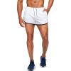 imageG Gradual Mens Running Shorts 3 Inch Quick Dry Gym Athletic Jogging Shorts with Zipper PocketsWhite