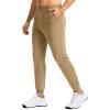 imageG Gradual Mens Stretch Golf Joggers with 3 Pockets Slim Fit Sweatpants Work Dress Casual Pants for Men with Belt LoopsKhaki Sand