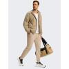 imageG Gradual Mens Stretch Golf Joggers with 3 Pockets Slim Fit Sweatpants Work Dress Casual Pants for Men with Belt LoopsLight Khaki