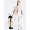 imageG Gradual Mens Stretch Golf Joggers with 3 Pockets Slim Fit Sweatpants Work Dress Casual Pants for Men with Belt LoopsWhite