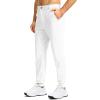 imageG Gradual Mens Stretch Golf Joggers with 3 Pockets Slim Fit Sweatpants Work Dress Casual Pants for Men with Belt LoopsWhite