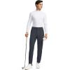 imageG Gradual Mens Stretch Golf Pants with 6 Pockets Slim Fit Dress Pants for Men Travel Casual WorkDark Grey