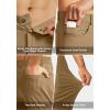 imageG Gradual Mens Stretch Golf Pants with 6 Pockets Slim Fit Dress Pants for Men Travel Casual WorkDark Khaki