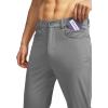 imageG Gradual Mens Stretch Golf Pants with 6 Pockets Slim Fit Dress Pants for Men Travel Casual WorkLight Grey