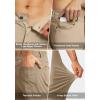 imageG Gradual Mens Stretch Golf Pants with 6 Pockets Slim Fit Dress Pants for Men Travel Casual WorkLight Khaki