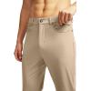 imageG Gradual Mens Stretch Golf Pants with 6 Pockets Slim Fit Dress Pants for Men Travel Casual WorkLight Khaki
