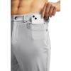 imageG Gradual Mens Stretch Golf Pants with 6 Pockets Slim Fit Dress Pants for Men Travel Casual WorkSilver Grey