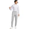 imageG Gradual Mens Stretch Golf Pants with 6 Pockets Slim Fit Dress Pants for Men Travel Casual WorkSilver Grey