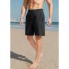 imageG Gradual Mens Swim Trunks Quick Dry Bathing Suit Beach Board Shorts for Men with Zipper Pockets and Mesh LiningBlack