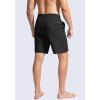 imageG Gradual Mens Swim Trunks Quick Dry Bathing Suit Beach Board Shorts for Men with Zipper Pockets and Mesh LiningBlack