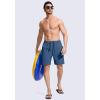 imageG Gradual Mens Swim Trunks Quick Dry Bathing Suit Beach Board Shorts for Men with Zipper Pockets and Mesh LiningDark Blue