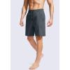 imageG Gradual Mens Swim Trunks Quick Dry Bathing Suit Beach Board Shorts for Men with Zipper Pockets and Mesh LiningDark Grey