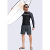 imageG Gradual Mens Swim Trunks Quick Dry Bathing Suit Beach Board Shorts for Men with Zipper Pockets and Mesh LiningDark Grey