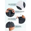 imageG Gradual Mens Swim Trunks Quick Dry Bathing Suit Beach Board Shorts for Men with Zipper Pockets and Mesh LiningDark Grey