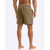 imageG Gradual Mens Swim Trunks with Compression Liner 5 inch Inseam Quick Dry Bathing Suits with Zipper PocketNo Thigh ChafingDark Khaki