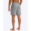 imageG Gradual Mens Swim Trunks with Compression Liner 5 inch Inseam Quick Dry Bathing Suits with Zipper PocketNo Thigh ChafingLight Grey