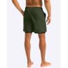 imageG Gradual Mens Swim Trunks with Compression Liner 5 inch Inseam Quick Dry Bathing Suits with Zipper PocketNo Thigh ChafingOlive