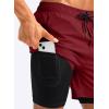 imageG Gradual Mens Swim Trunks with Compression Liner 5 inch Inseam Quick Dry Bathing Suits with Zipper PocketNo Thigh ChafingSavanah