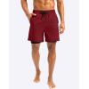 imageG Gradual Mens Swim Trunks with Compression Liner 5 inch Inseam Quick Dry Bathing Suits with Zipper PocketNo Thigh ChafingSavanah