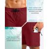 imageG Gradual Mens Swim Trunks with Compression Liner 5 inch Inseam Quick Dry Bathing Suits with Zipper PocketNo Thigh ChafingSavanah