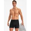 imageG Gradual Mens Swimsuit Trunks with Zipper Pockets Quick Dry Swimwear Bathing Suit Swim Briefs Board Shorts for MenBlack