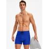 imageG Gradual Mens Swimsuit Trunks with Zipper Pockets Quick Dry Swimwear Bathing Suit Swim Briefs Board Shorts for MenBlue
