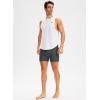 imageG Gradual Mens Swimsuit Trunks with Zipper Pockets Quick Dry Swimwear Bathing Suit Swim Briefs Board Shorts for MenDark Grey