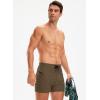 imageG Gradual Mens Swimsuit Trunks with Zipper Pockets Quick Dry Swimwear Bathing Suit Swim Briefs Board Shorts for MenDark Khaki